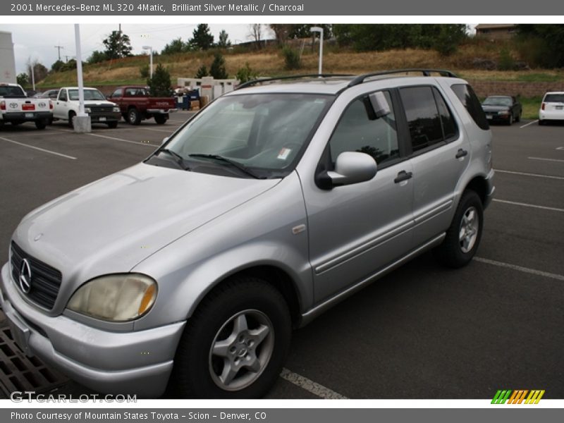 Brilliant Silver Metallic / Charcoal 2001 Mercedes-Benz ML 320 4Matic