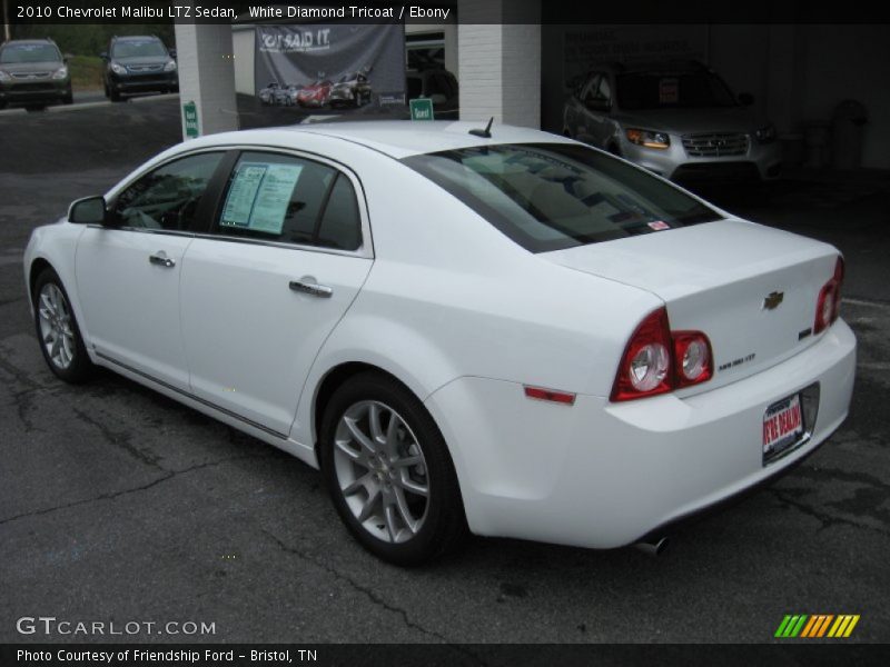 White Diamond Tricoat / Ebony 2010 Chevrolet Malibu LTZ Sedan