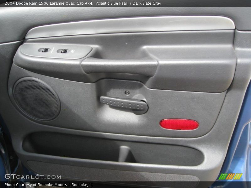 Atlantic Blue Pearl / Dark Slate Gray 2004 Dodge Ram 1500 Laramie Quad Cab 4x4