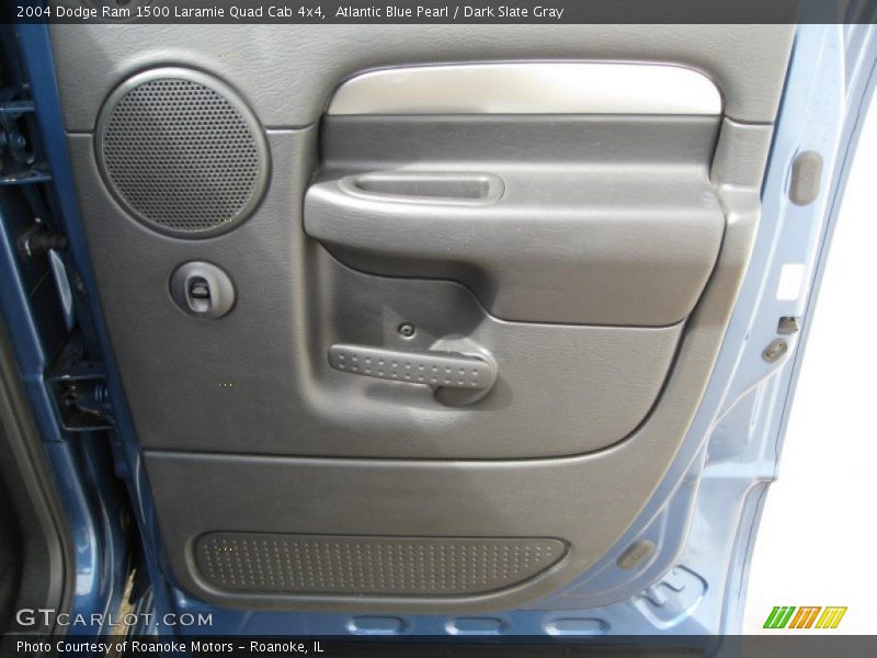 Atlantic Blue Pearl / Dark Slate Gray 2004 Dodge Ram 1500 Laramie Quad Cab 4x4