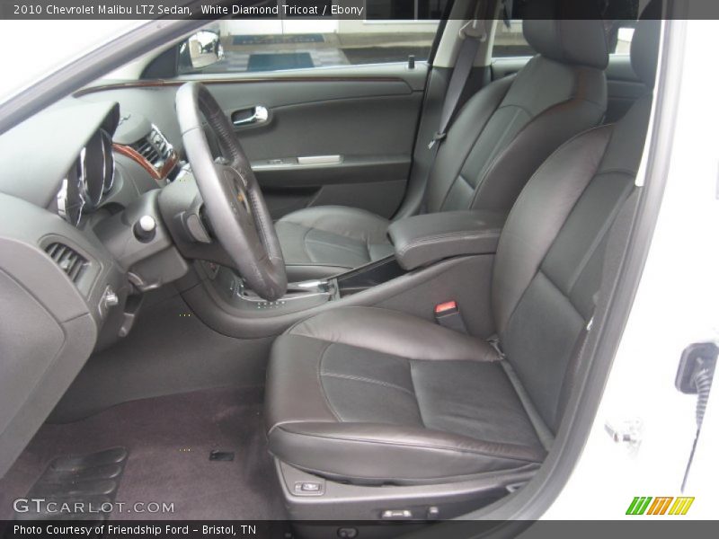 White Diamond Tricoat / Ebony 2010 Chevrolet Malibu LTZ Sedan