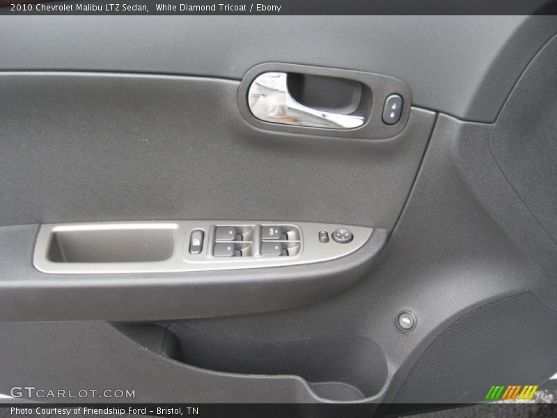 White Diamond Tricoat / Ebony 2010 Chevrolet Malibu LTZ Sedan