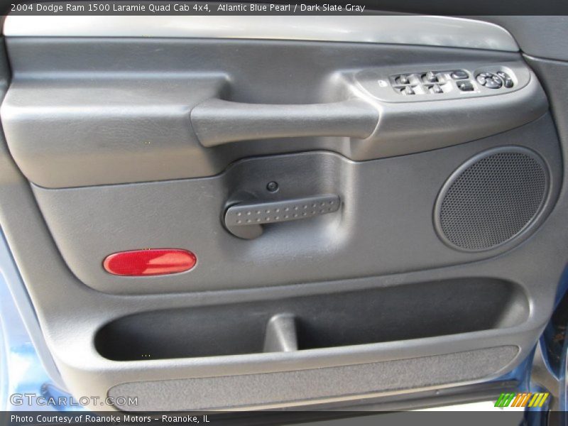 Atlantic Blue Pearl / Dark Slate Gray 2004 Dodge Ram 1500 Laramie Quad Cab 4x4
