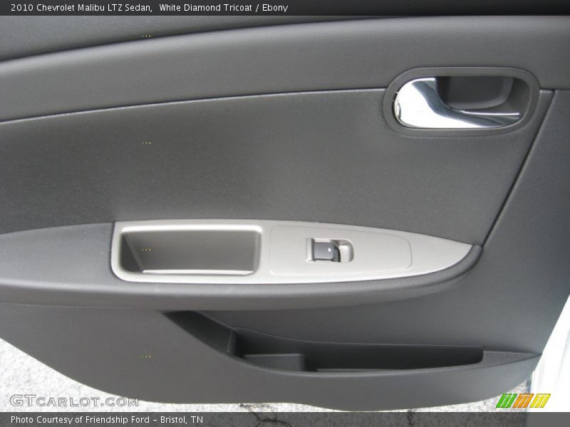 White Diamond Tricoat / Ebony 2010 Chevrolet Malibu LTZ Sedan