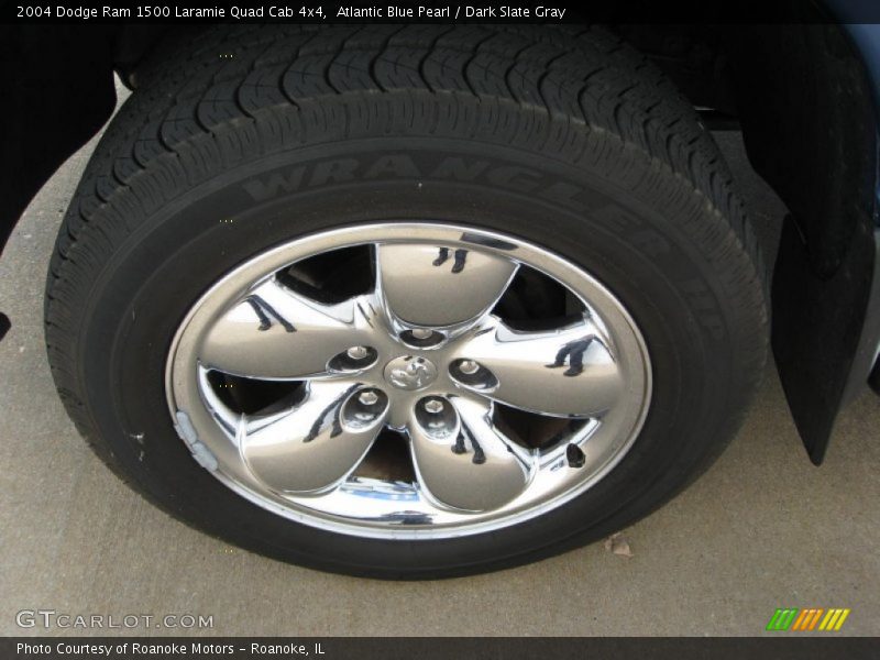 Atlantic Blue Pearl / Dark Slate Gray 2004 Dodge Ram 1500 Laramie Quad Cab 4x4
