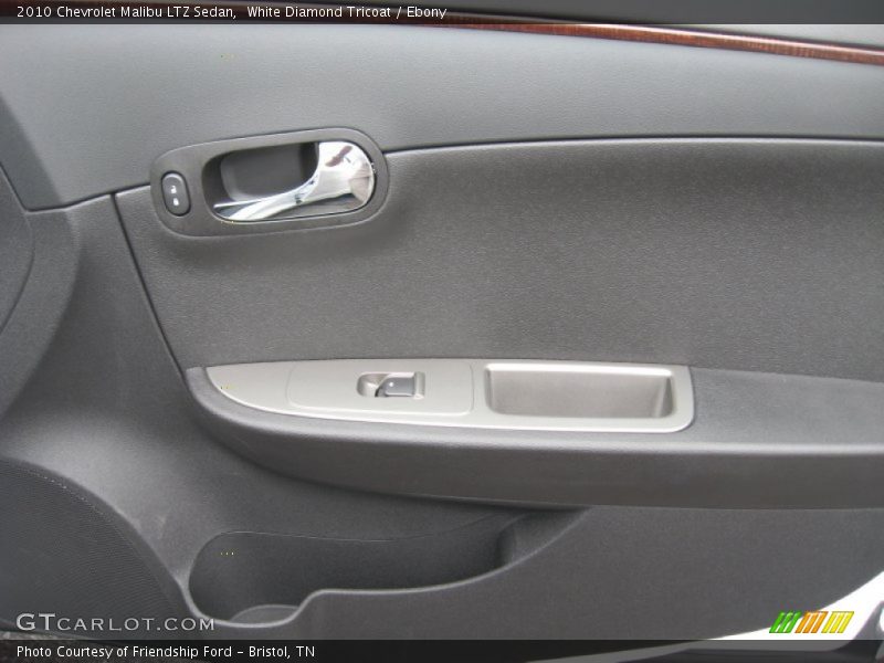 White Diamond Tricoat / Ebony 2010 Chevrolet Malibu LTZ Sedan