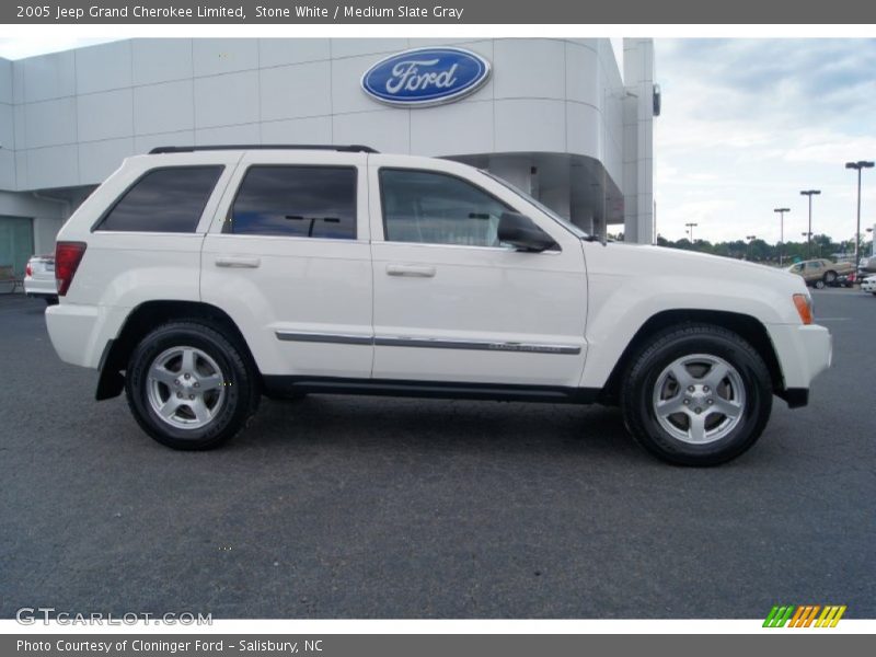 Stone White / Medium Slate Gray 2005 Jeep Grand Cherokee Limited