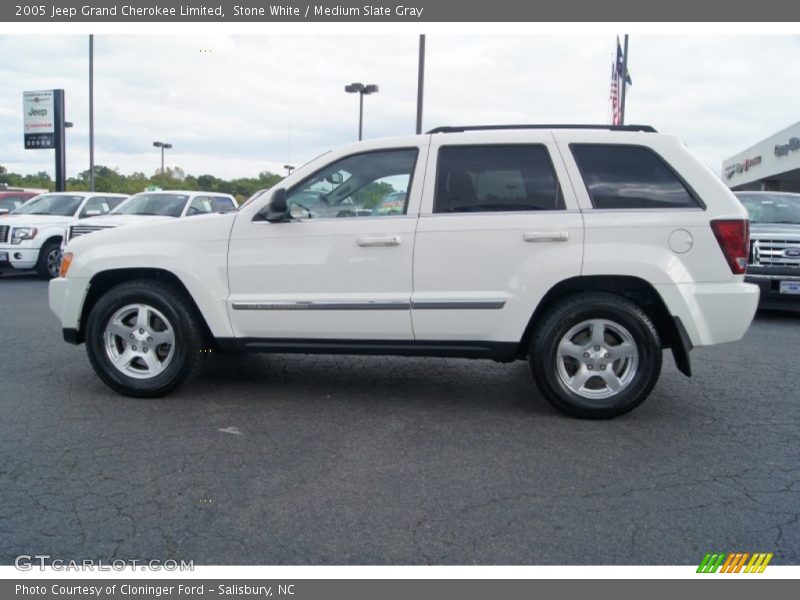 Stone White / Medium Slate Gray 2005 Jeep Grand Cherokee Limited