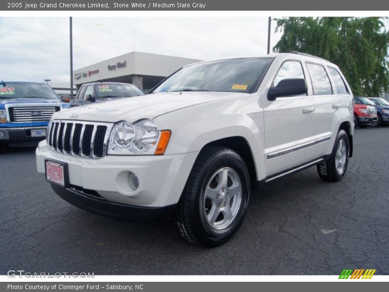 Stone White / Medium Slate Gray 2005 Jeep Grand Cherokee Limited