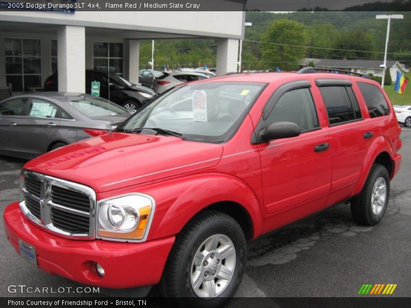 Flame Red / Medium Slate Gray 2005 Dodge Durango SLT 4x4