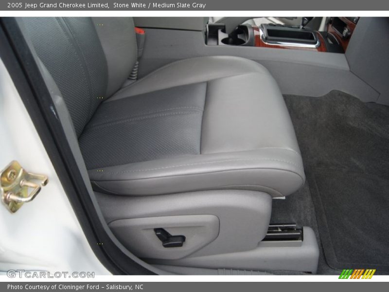 Stone White / Medium Slate Gray 2005 Jeep Grand Cherokee Limited