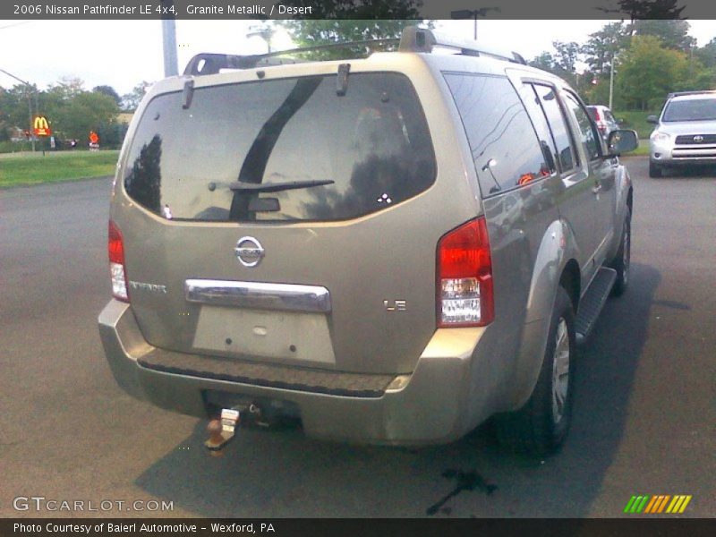 Granite Metallic / Desert 2006 Nissan Pathfinder LE 4x4