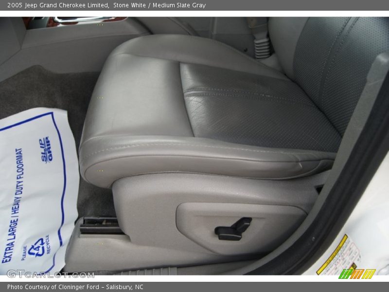 Stone White / Medium Slate Gray 2005 Jeep Grand Cherokee Limited