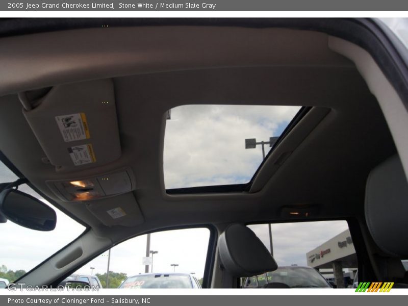 Stone White / Medium Slate Gray 2005 Jeep Grand Cherokee Limited
