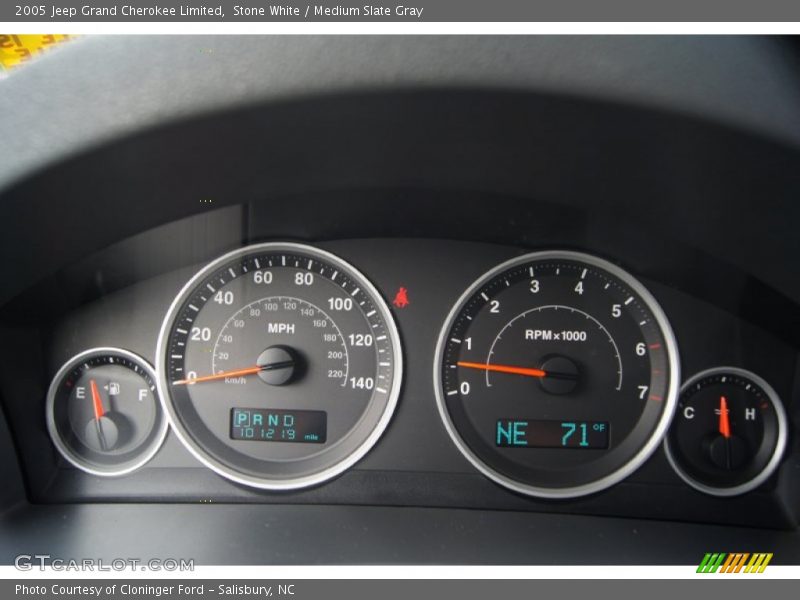  2005 Grand Cherokee Limited Limited Gauges