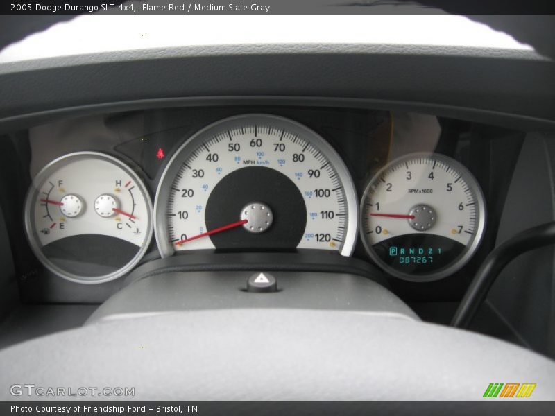 Flame Red / Medium Slate Gray 2005 Dodge Durango SLT 4x4