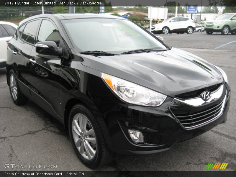 Ash Black / Black/Saddle 2012 Hyundai Tucson Limited