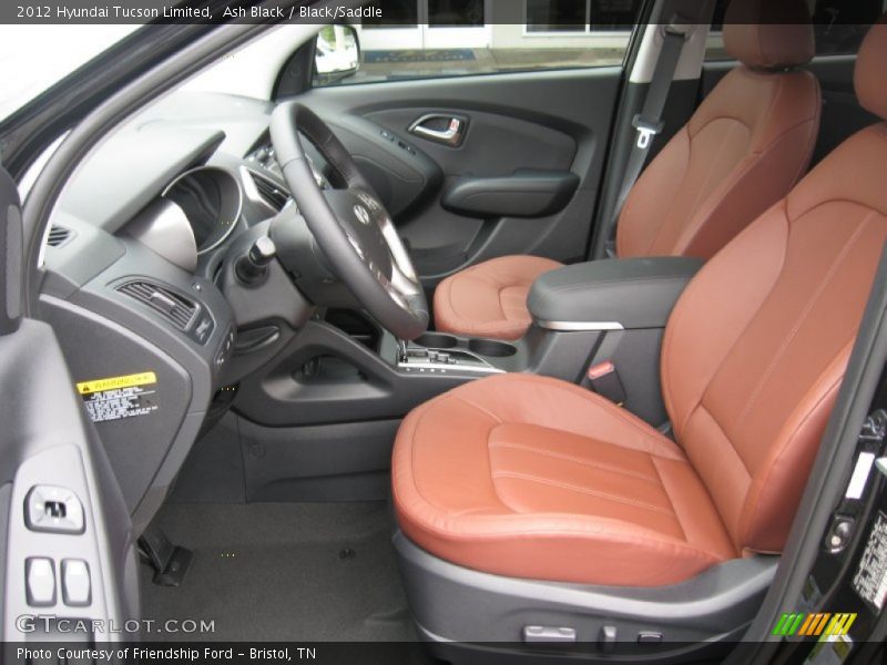  2012 Tucson Limited Black/Saddle Interior