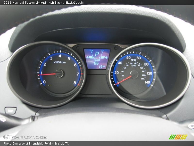  2012 Tucson Limited Limited Gauges