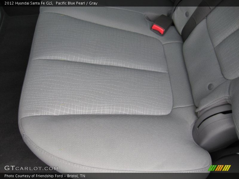 Pacific Blue Pearl / Gray 2012 Hyundai Santa Fe GLS