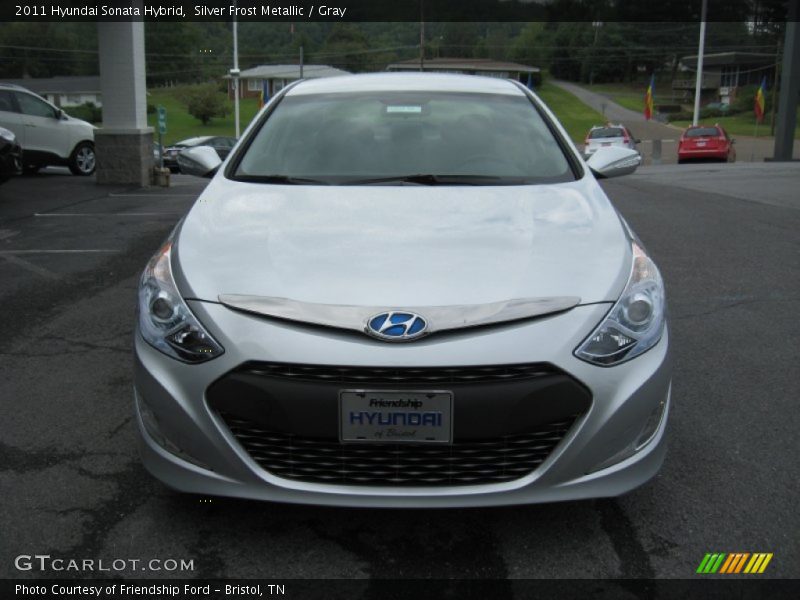 Silver Frost Metallic / Gray 2011 Hyundai Sonata Hybrid