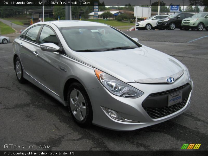Silver Frost Metallic / Gray 2011 Hyundai Sonata Hybrid