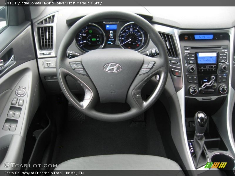 Silver Frost Metallic / Gray 2011 Hyundai Sonata Hybrid