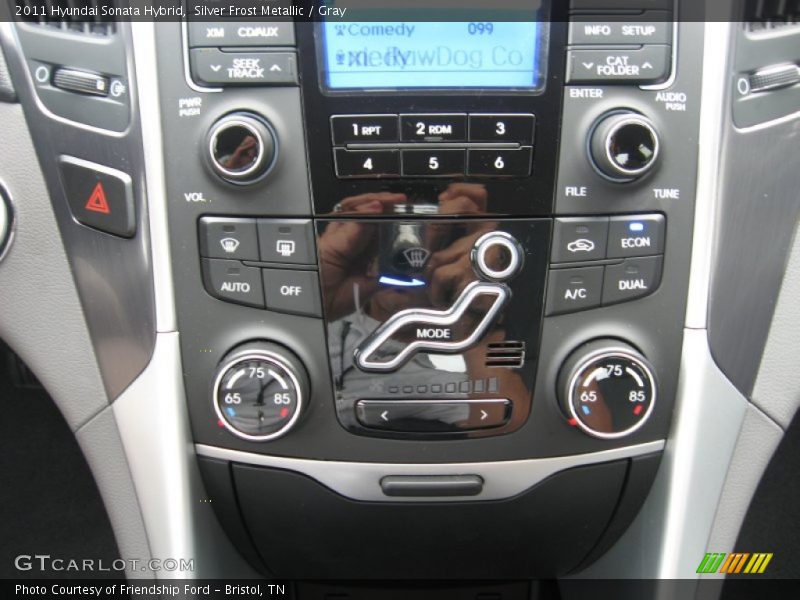 Silver Frost Metallic / Gray 2011 Hyundai Sonata Hybrid