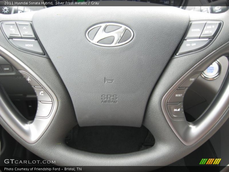 Silver Frost Metallic / Gray 2011 Hyundai Sonata Hybrid