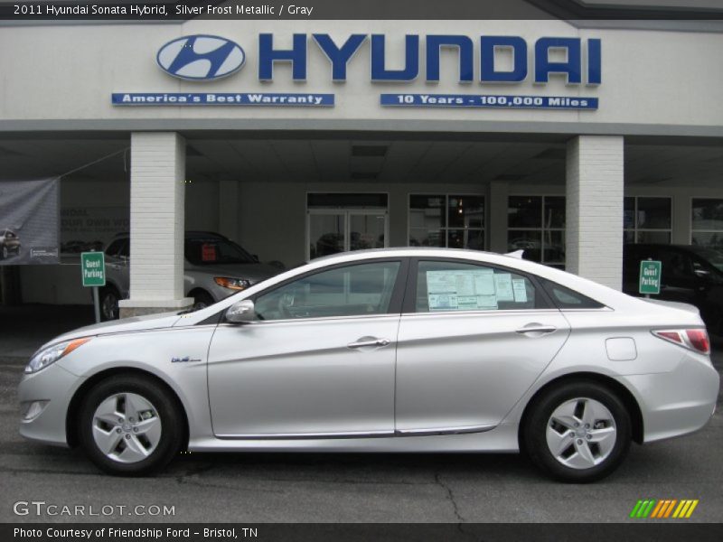 Silver Frost Metallic / Gray 2011 Hyundai Sonata Hybrid