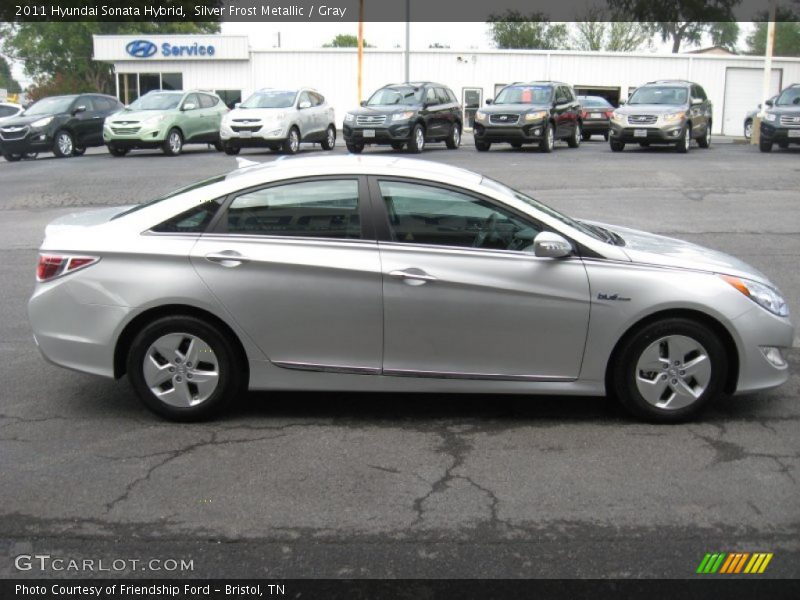 Silver Frost Metallic / Gray 2011 Hyundai Sonata Hybrid