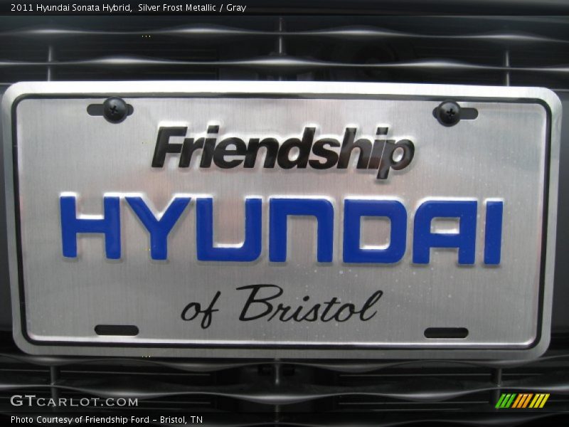 Silver Frost Metallic / Gray 2011 Hyundai Sonata Hybrid
