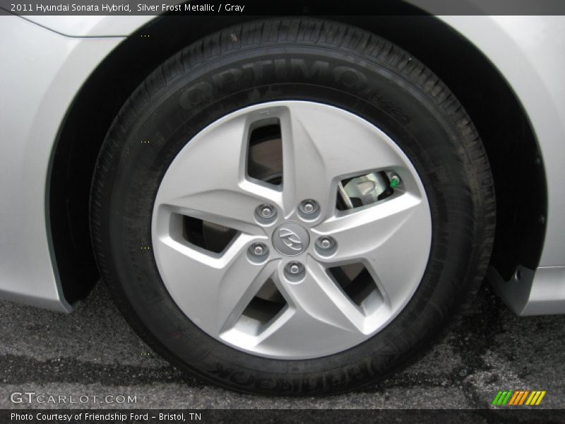 Silver Frost Metallic / Gray 2011 Hyundai Sonata Hybrid