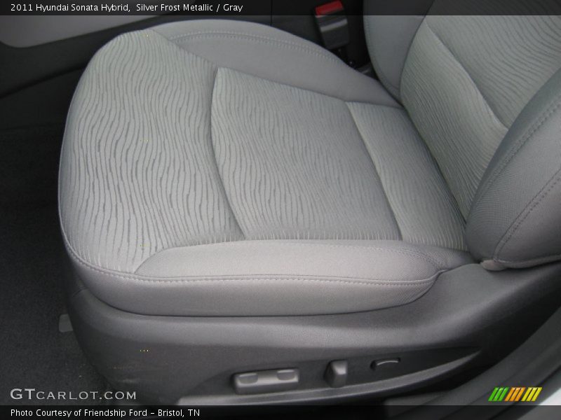 Silver Frost Metallic / Gray 2011 Hyundai Sonata Hybrid