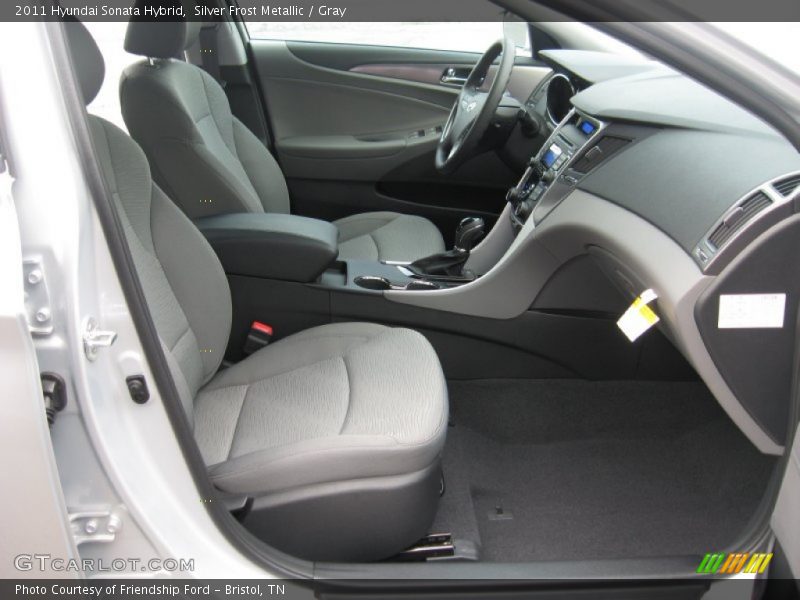Silver Frost Metallic / Gray 2011 Hyundai Sonata Hybrid