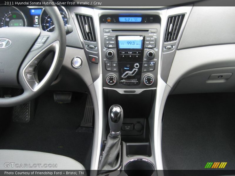 Silver Frost Metallic / Gray 2011 Hyundai Sonata Hybrid