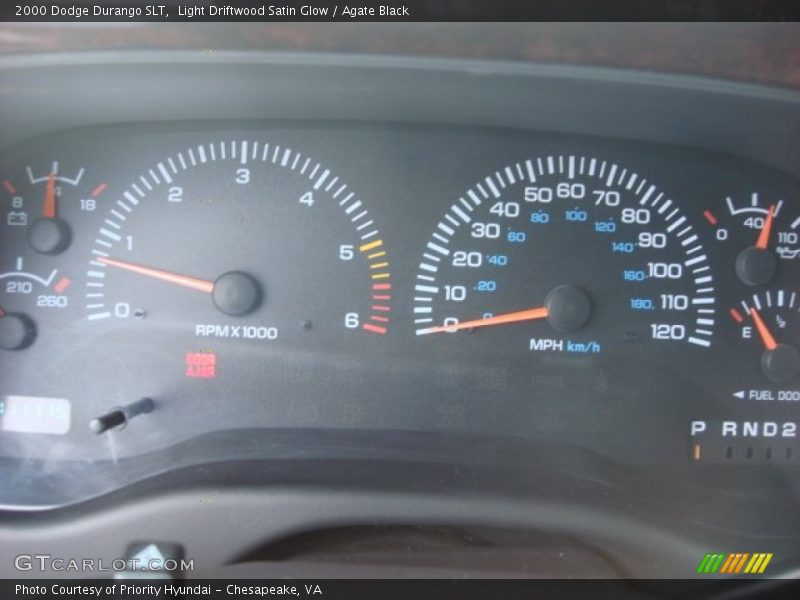 Light Driftwood Satin Glow / Agate Black 2000 Dodge Durango SLT