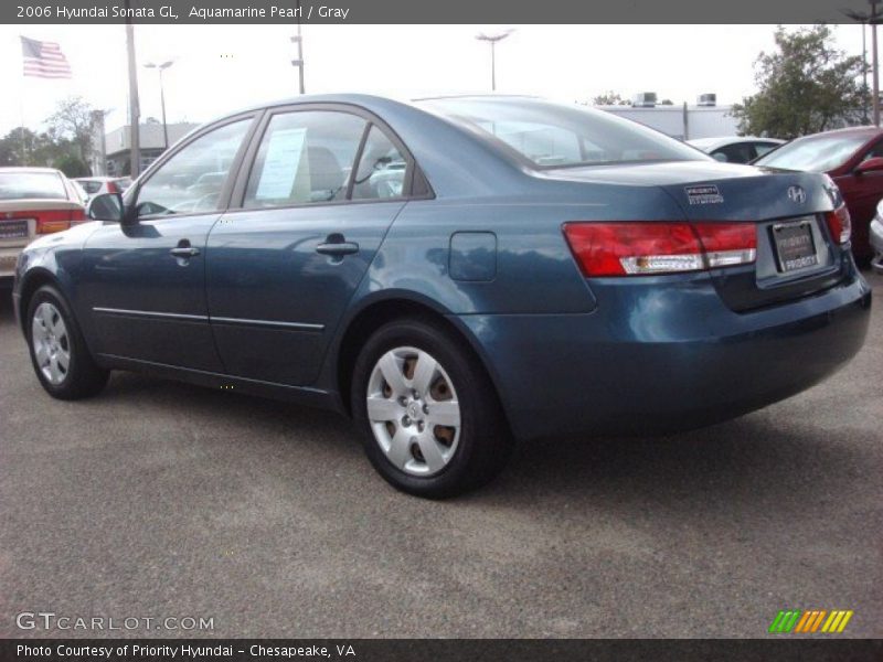 Aquamarine Pearl / Gray 2006 Hyundai Sonata GL