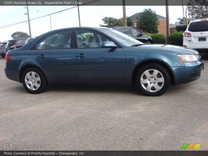 Aquamarine Pearl / Gray 2006 Hyundai Sonata GL