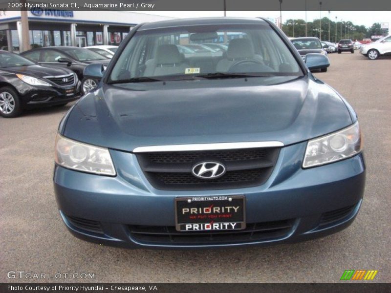 Aquamarine Pearl / Gray 2006 Hyundai Sonata GL