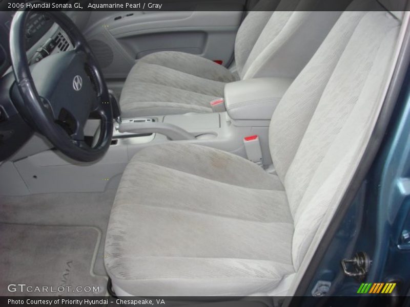 Aquamarine Pearl / Gray 2006 Hyundai Sonata GL