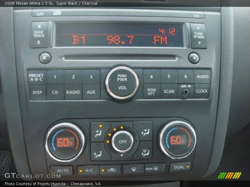 Super Black / Charcoal 2008 Nissan Altima 2.5 SL