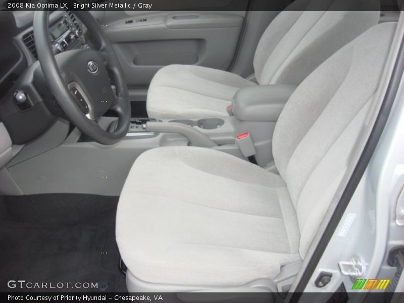 Bright Silver Metallic / Gray 2008 Kia Optima LX