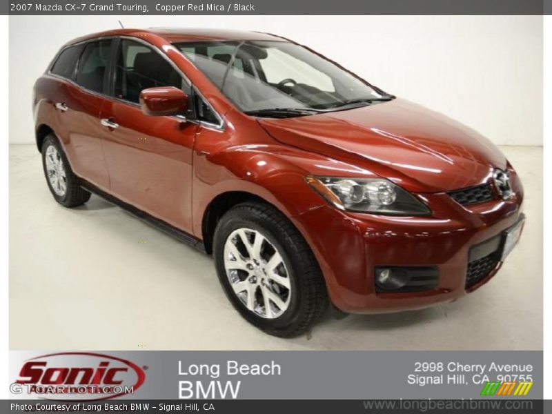 Copper Red Mica / Black 2007 Mazda CX-7 Grand Touring