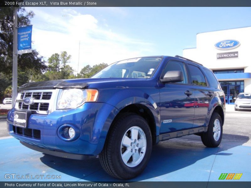 Vista Blue Metallic / Stone 2008 Ford Escape XLT