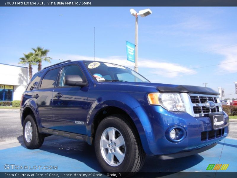 Vista Blue Metallic / Stone 2008 Ford Escape XLT
