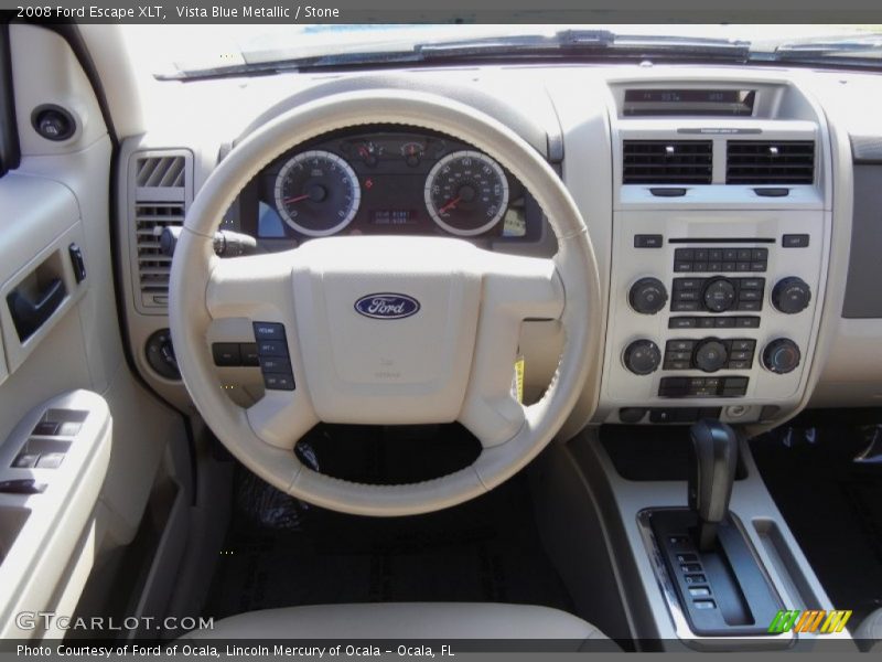 Vista Blue Metallic / Stone 2008 Ford Escape XLT