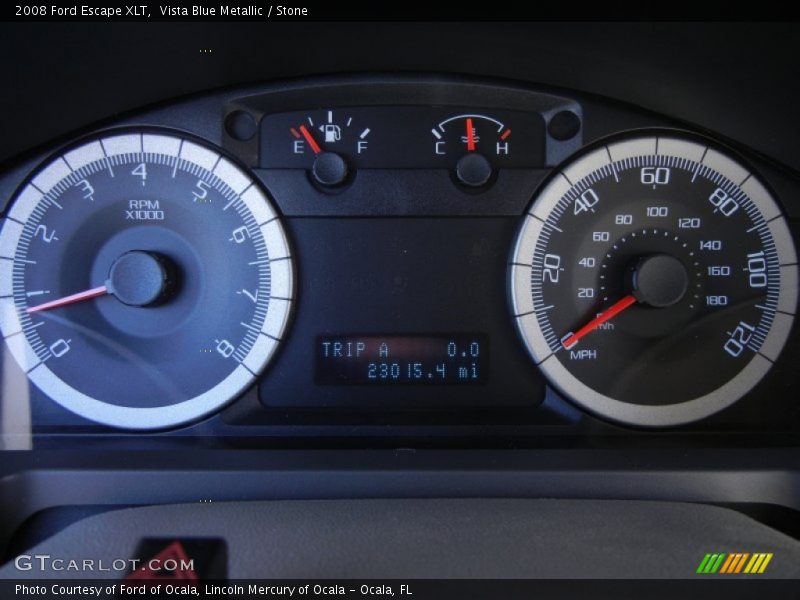Vista Blue Metallic / Stone 2008 Ford Escape XLT