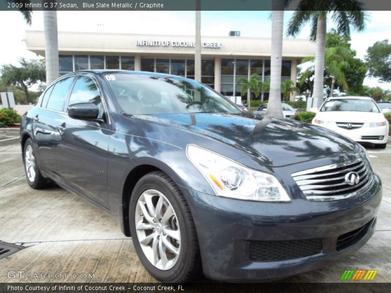 Blue Slate Metallic / Graphite 2009 Infiniti G 37 Sedan