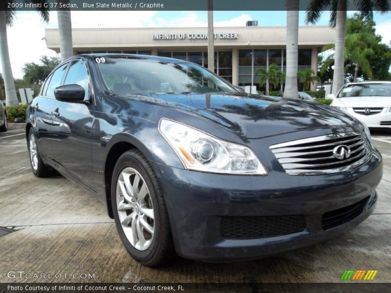 Blue Slate Metallic / Graphite 2009 Infiniti G 37 Sedan